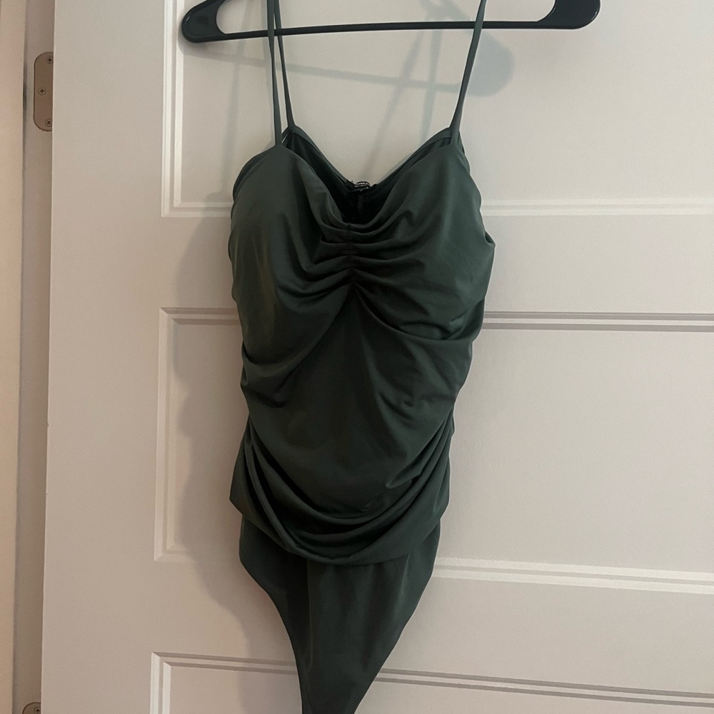Express Sage Green Bodysuit